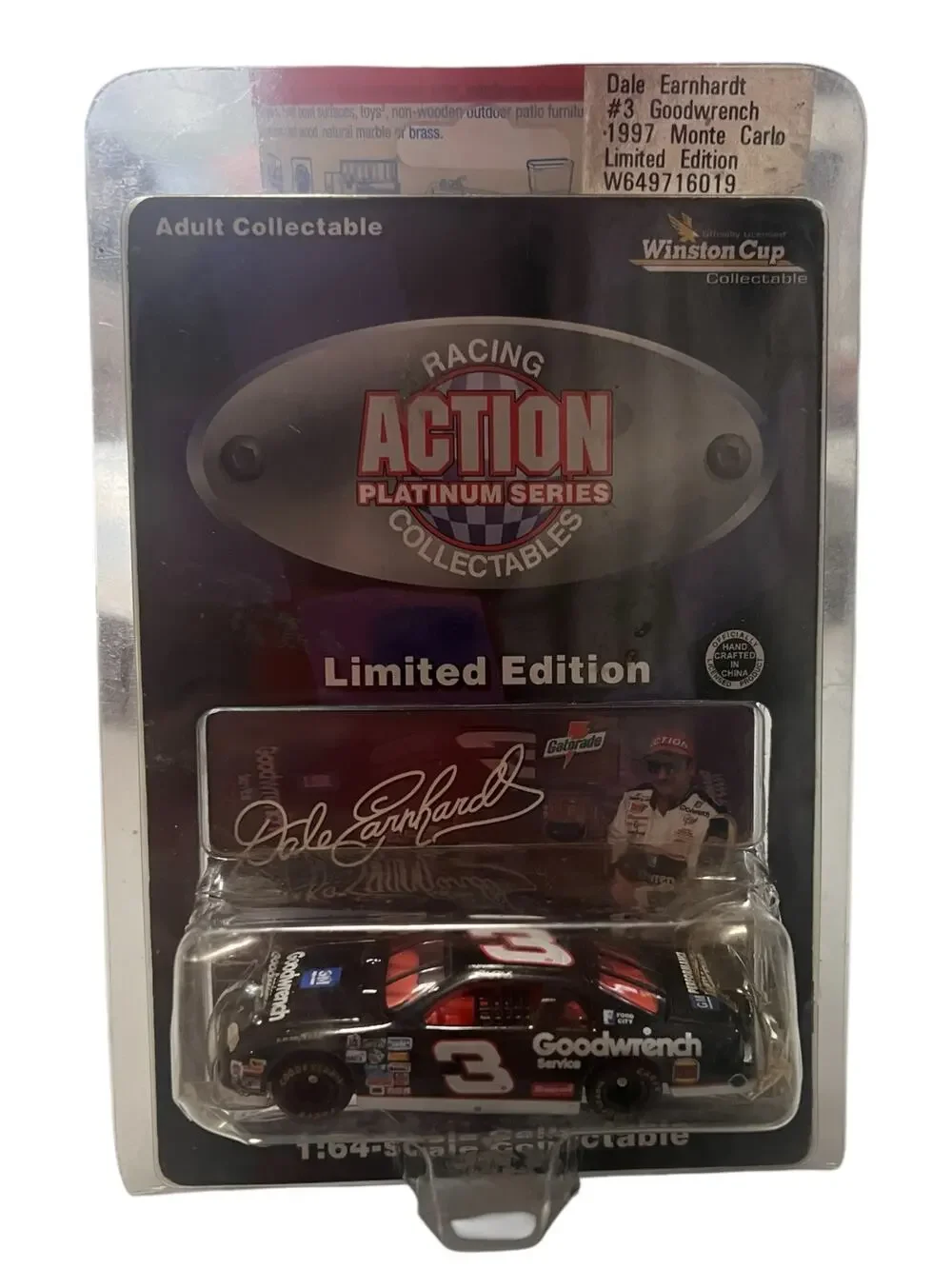 Dale Earnhardt #3 NASCAR Action Platinum 1997 Monte Carlo 1:64 Diecast NIP